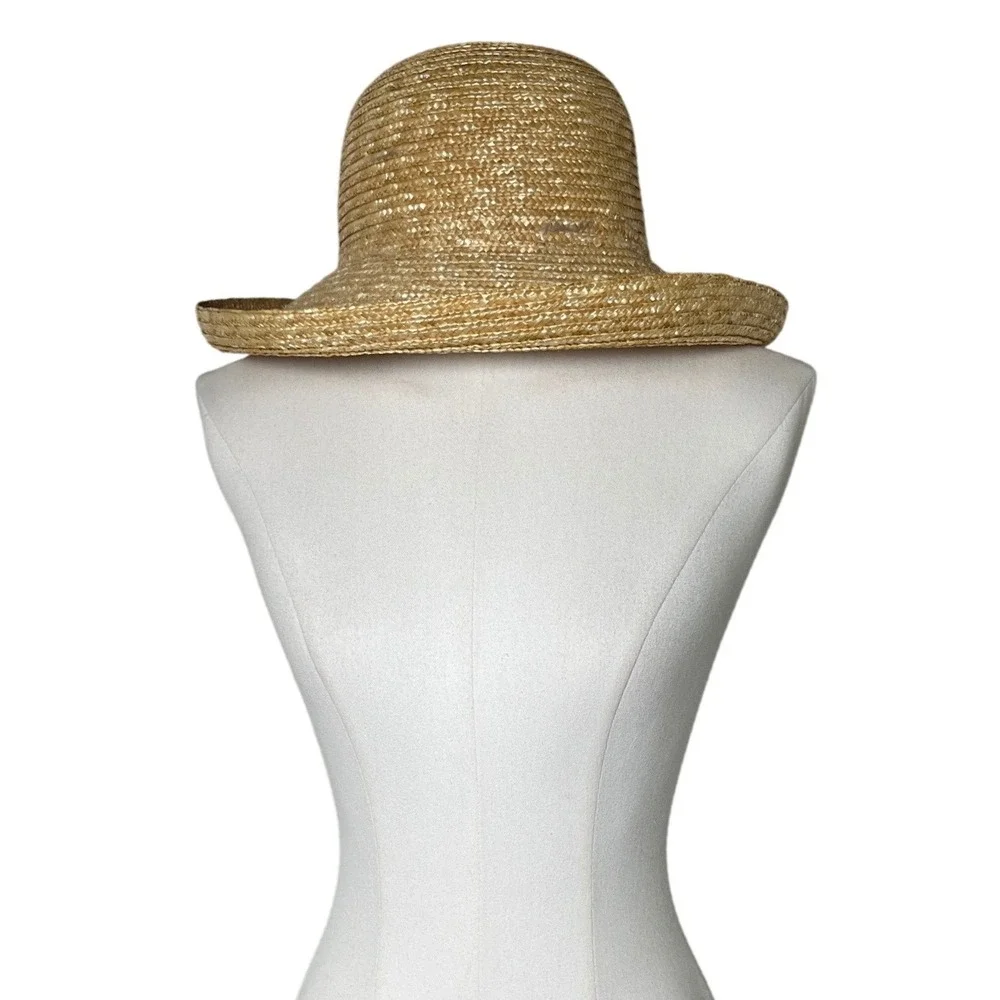 Coastal‎ Straw Sun Hat Wide Brim Wheatbraid Woven Giovannio OS